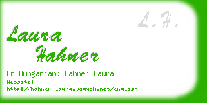 laura hahner business card